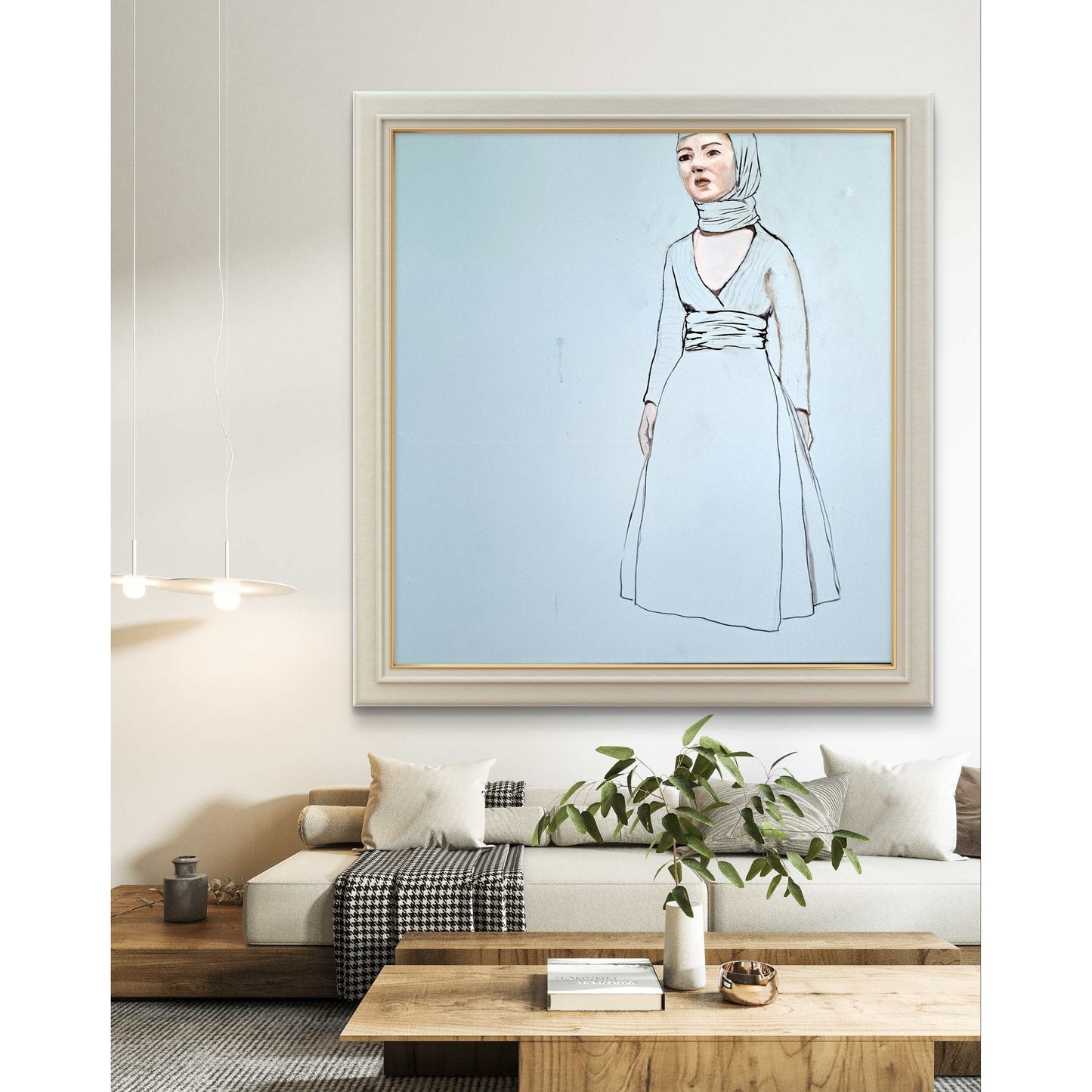 Artwork Celician woman - Sewan Art #modern figurative painting #kunst schilderij kopen #contemporary wall art living room #original art for sale #kunst kopen # Artwork Celician woman