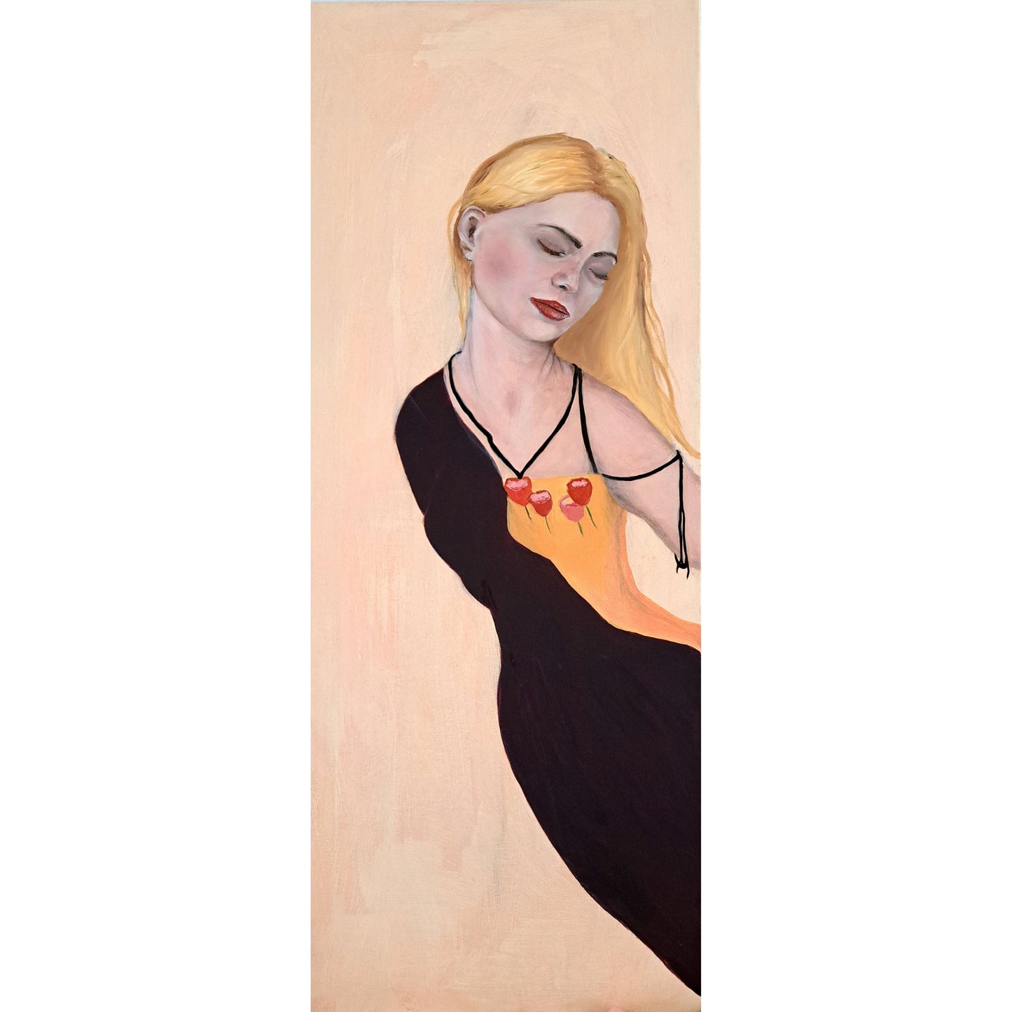Artwork 31 Carry me lightly - Sewan Art #modern figurative painting #kunst schilderij kopen #contemporary wall art living room  #original art for sale  #kunst kopen   # Artwork 31 Carry me lightly