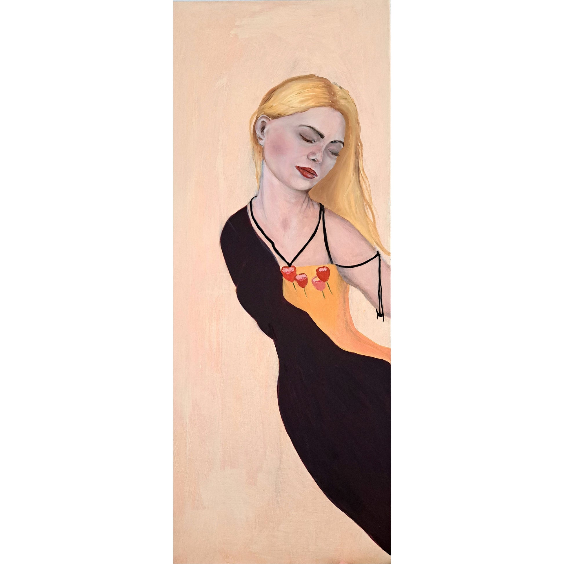Artwork 31 Carry me lightly - Sewan Art #modern figurative painting #kunst schilderij kopen #contemporary wall art living room  #original art for sale  #kunst kopen   # Artwork 31 Carry me lightly