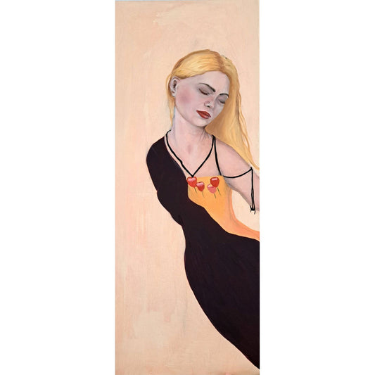 Artwork 31 Carry me lightly - Sewan Art #modern figurative painting #kunst schilderij kopen #contemporary wall art living room  #original art for sale  #kunst kopen   # Artwork 31 Carry me lightly