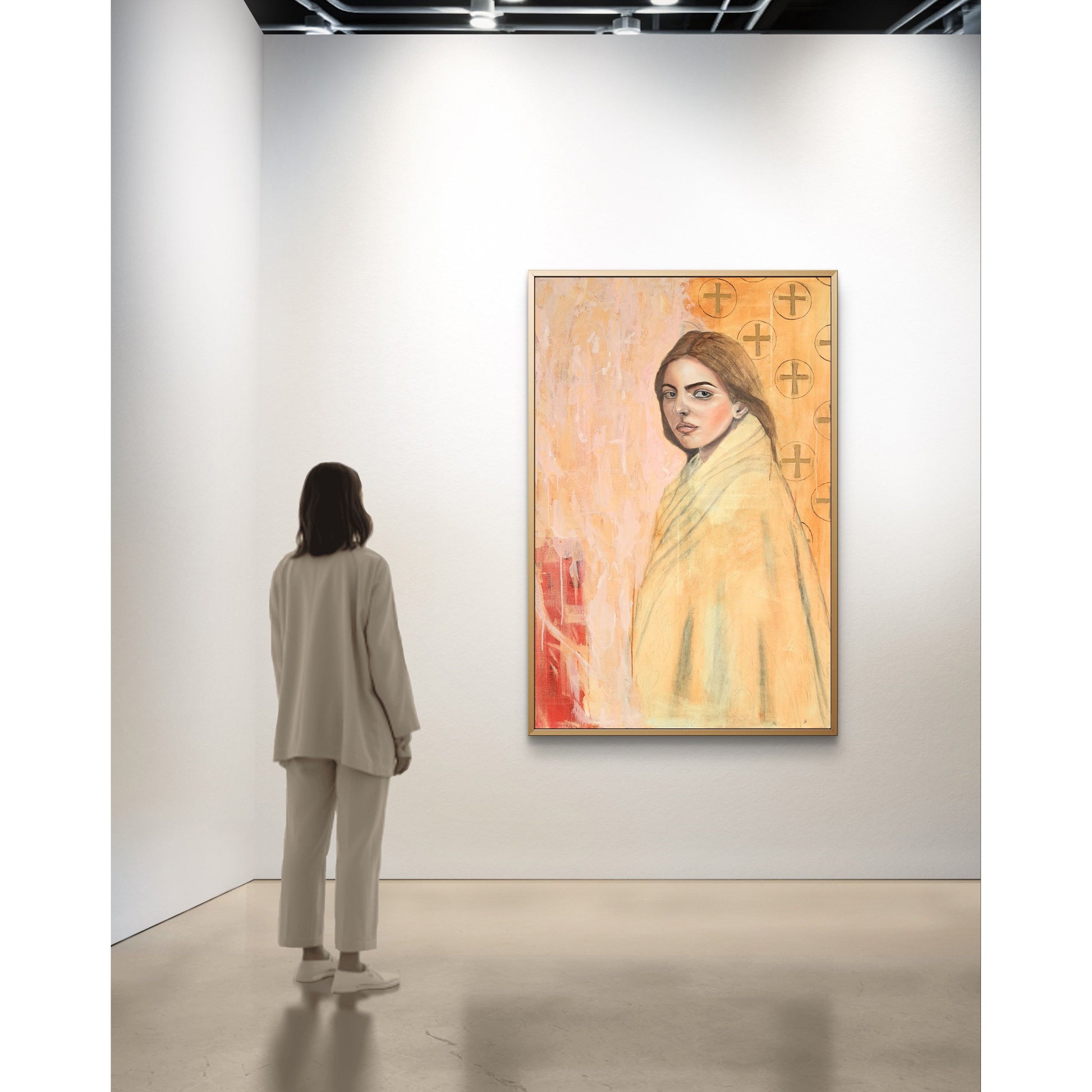 Artwork What was, what will be - Sewan Art #modern figurative painting #kunst schilderij kopen #contemporary wall art living room  #original art for sale  #kunst kopen   # Artwork What was, what will be