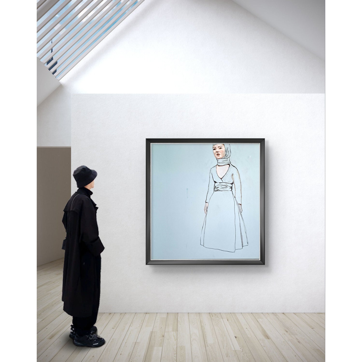 Artwork Celician woman - Sewan Art #modern figurative painting #kunst schilderij kopen #contemporary wall art living room  #original art for sale  #kunst kopen   # Artwork Celician woman