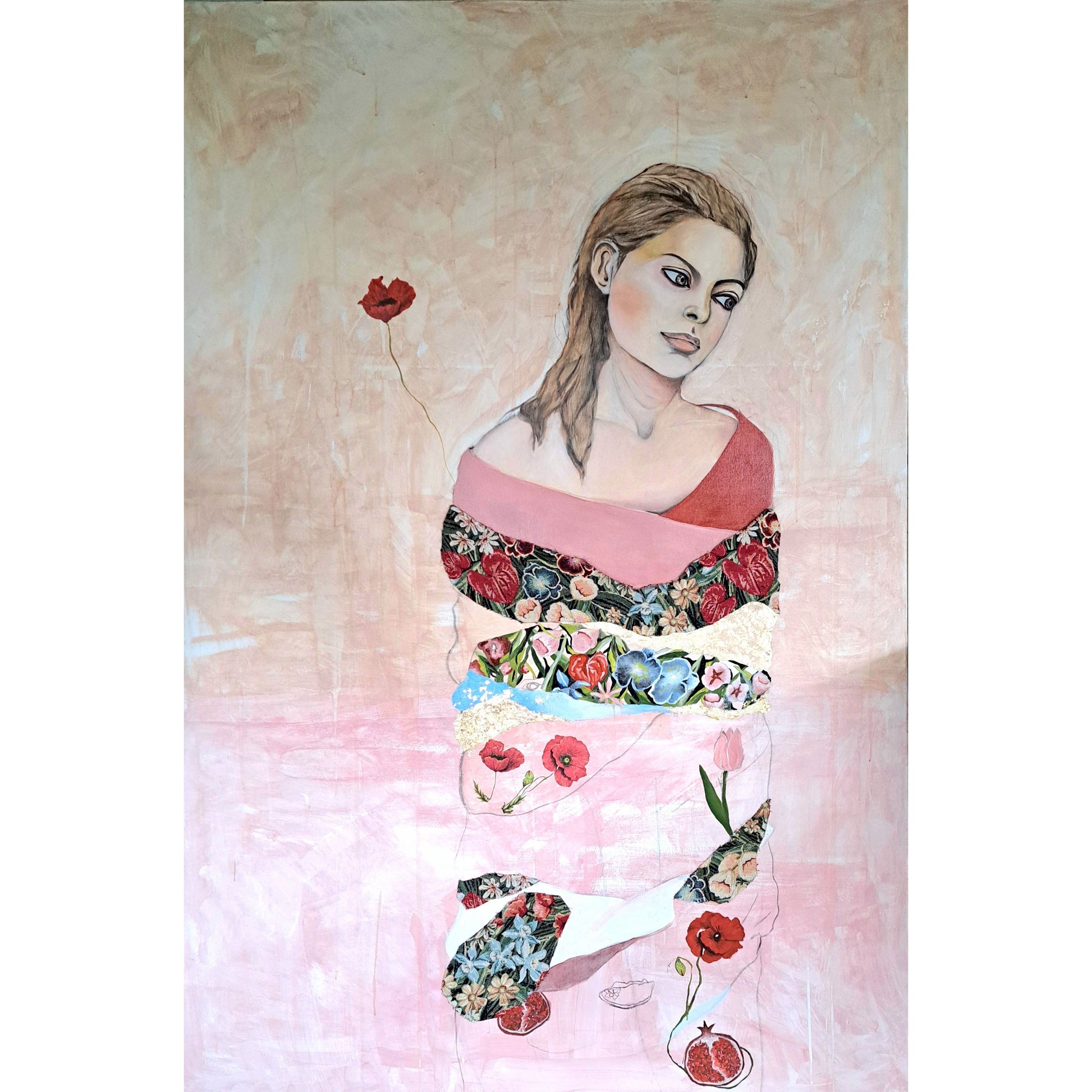 Artwork Between two Worlds - Sewan Art #modern figurative painting #kunst schilderij kopen #contemporary wall art living room  #original art for sale  #kunst kopen   # Artwork Between two Worlds