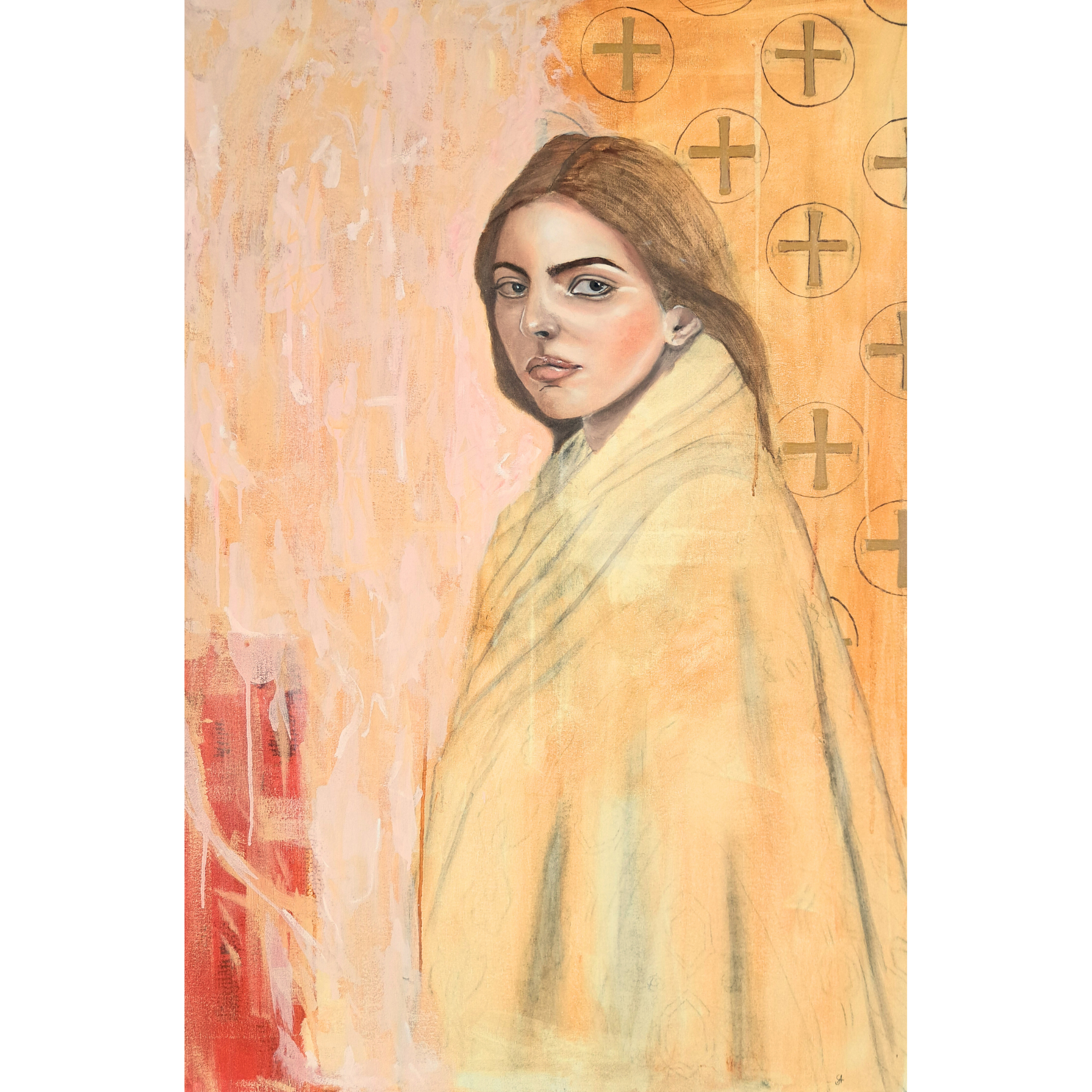 Artwork What was, what will be - Sewan Art #modern figurative painting #kunst schilderij kopen #contemporary wall art living room  #original art for sale  #kunst kopen   # Artwork What was, what will be