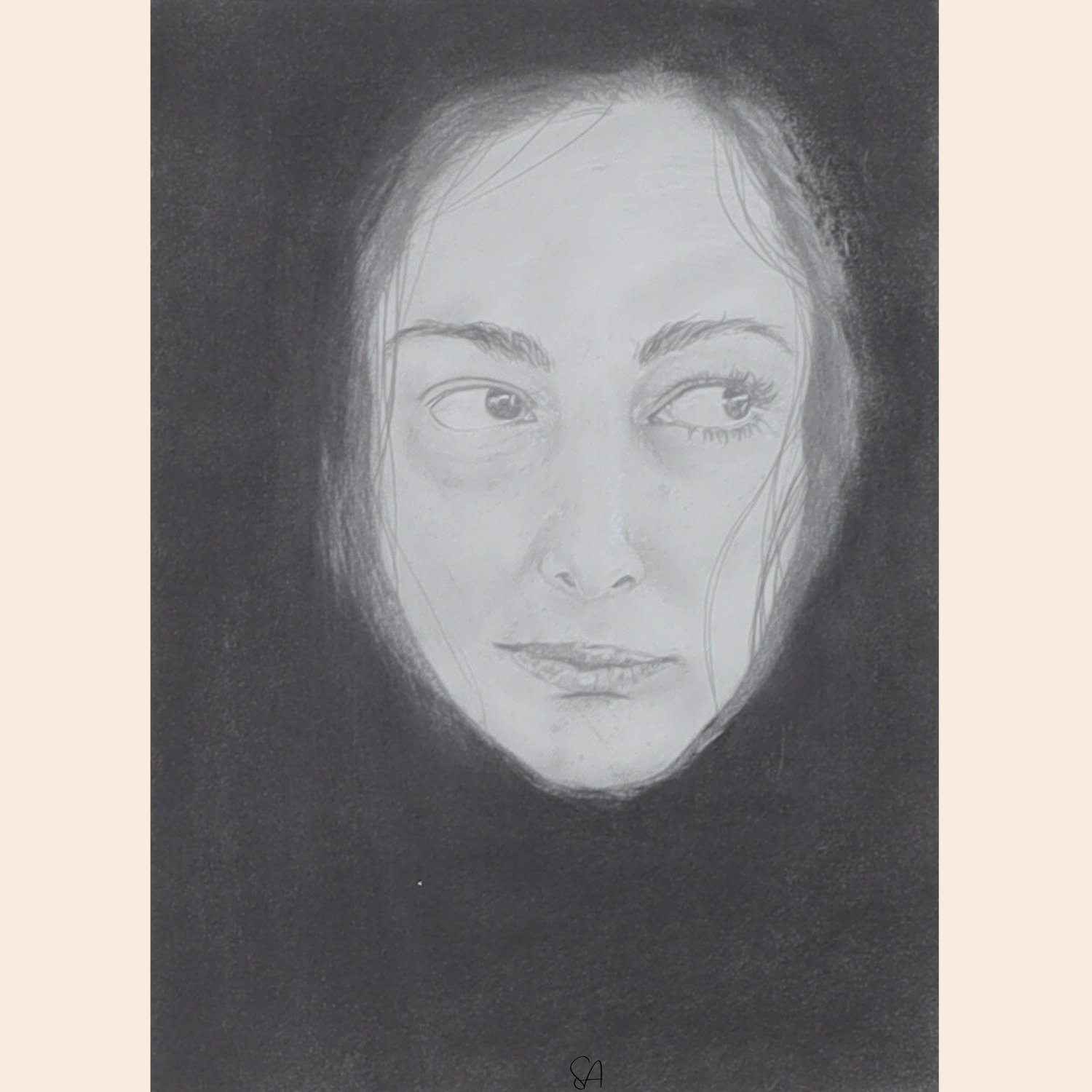 Zelfportret 1 - Sewan Art #modern figurative painting #kunst schilderij kopen #contemporary wall art living room  #original art for sale  #kunst kopen   # Zelfportret 1